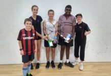 Davies and Moloney collect junior Div 1 squash titles