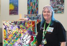 Playford artist colours outside the lines